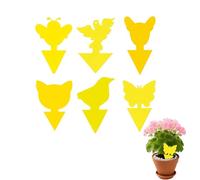 60 PCS Trampa per Mosche Adesiva Impermeabile Durabile Collante Fortissimo Disinfestazione Piante Interni Esterni Trappola Moscerini Anti Mosche