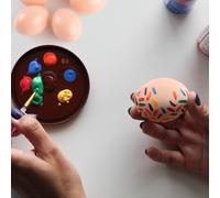 60 PCS Uova Dipingibili Per Lavoretti Pasquali Decorazioni Giocattolo Le