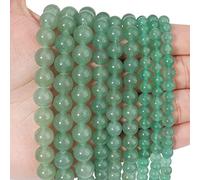 60 perline di pietra naturale da 6 mm, perle di avventurina verdi, cristallo energetico, potere curativo, gemma per la creazione di gioielli, collana fai da te