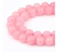 60 perline di pietra naturale, rotonde, sfuse, distanziatori per pietre preziose, 39,4 cm per filo, 6 mm (quarzo rosa, 6 mm)