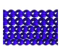 60 perline di vetro lapisi blu da 6 mm, per la creazione di gioielli, perline distanziatrici rotonde sfuse, pietra energetica e guarigione, fai da te per braccialetti e collane (vetro blu apis