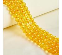 60 perline rotonde in citrino naturale, 6 mm, per la creazione di gioielli