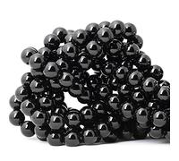 60 perline rotonde sfuse in agata naturale da 6 mm, per la creazione di gioielli, 1 filo da 38,1 cm (15, cy)