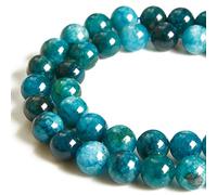 60 perline rotonde sfuse in apatite da 6 mm, pietre preziose naturali, per la creazione di gioielli