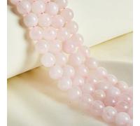 60 perline rotonde sfuse in quarzo rosa naturale, 6 mm, per la creazione di gioielli