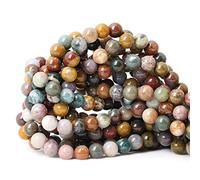 60 perline sfuse rotonde in diaspro di zoisite rubino naturale, 6 mm, per la creazione di gioielli, 1 filo, 38,1 cm (15,cy)