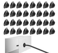 60 Pezzi 10 * 12 mm Passacavi in Gomma, Impermeabile Gommini Passacavo Elettrico con Fori, Nero Passacavi Gomma per Cavi Elettrici per Protezione di Cavi, Spine e Tubi