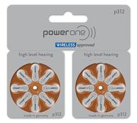 60 pezzi + 20 batterie per apparecchi acustici VARTA Power One tipo 312MF - Confezione grande comfort