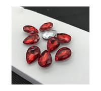 60 pezzi 20x30mm Tutte le dimensioni Colori Vetro a goccia Cristallo appuntito sul retro(Light Siam)