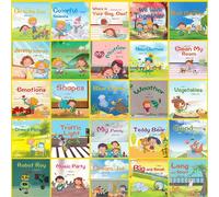 60 pezzi/30 pezzi Libri illustrati di lettura graduata in inglese per bambini di età 3-6 anni nelle scuole primarie e negli asili, libri introduttivi per la preparazione all'istruzione dei bambini 1 p