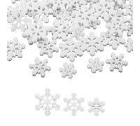 60 Pezzi Addobbi Natalizi Fiocchi di Neve, 3 Dimensioni Fiocchi di Neve Decorativi Decorazioni con Fiocchi di Neve di Natale per Fai Da Te Inverno Festa Decorazione Della Casa (Bianco)