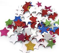 60 pezzi adesivi colorati in schiuma glitterata autoadesiva a forma di stella Adesivo glitterato per bambini Forniture artistiche per bambini Decorazione per la casaDeft è stato elaborato