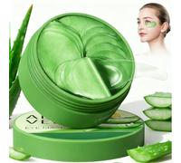 60 Pezzi Aloe Vera Patch Occhi, Eye Patch Idratanti,Collagene Patchs Occhiaie e Borse,Migliora e Rassoda la Pelle degli Occhi, Contorno Occhis Idratante