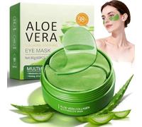 60 Pezzi Aloe Vera Patch Occhi,Maschera Idratante Anti-Occhiaie e Anti-Borse,Ridurre le rughe,Cerotti Rinfrescanti per Occhi per Rughe e Puffiness,Cerotti Rassodanti e Contorno Idratante