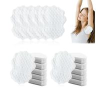 60 Pezzi Assorbenti Ascellari Antisudore, Pastiglie Assorbi Sudore, Alette Copri Salva Ascelle, Cuscinetti Antisudore Sotto le Ascelle, Autoadesivi, Invisibile e Traspirante, Mantiene Asciutto