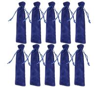 60 Pezzi Astuccio Matite in Flanella Scatole per l'imballaggio di Piccole Imprese Portamatite Sacchetto di imballaggio Penna Viaggio Scatola Porta Fascio, blu, 17.5X3.5CM, Classic