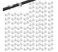 60 Pezzi Autoadesivo Clip Cavo, Trasparente Clip Cavi Fermacavi Supporto, Organizare Clip Cavi per Tutti I Tipi Cavi Alimentazione Ufficio a Casa, Montaggio Parete Morsetto