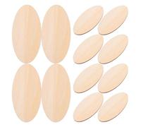 60 Pezzi Basi Legno Ovali 2mm, Set Beige Non Finito | Legno di Tiglio, Superficie Liscia e Venature Naturali, per Pittura, Incisione, Aula e Studio