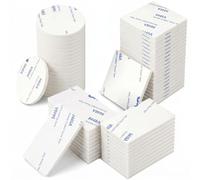 60 Pezzi Biadesivo Extra Forte in Schiuma EVA, Gommini Adesivi 3mm per Pareti e Auto, Kit Multiformato (20 Tondi, 20 Quadrati, 20 Rettangolari) per Fissaggio Quadri e Oggetti, Bianco