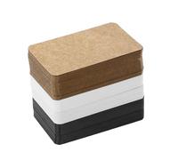 60 pezzi Biglietti da Visita, Carte Bianche Nere Marroni,Carte di Carta Kraft Paper, cartoline da personalizzare per la memoria dei messaggi