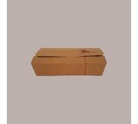 60 Pezzi Box Contenitore Scatola in Carta Marrone Naturale Per Asporto Alimenti Grande 195x140H45 Ceralacca IMBALLAGGI ALIMENTARI