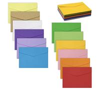 60 Pezzi Buste Colorate, SZXMDKH Mini Buste Lettere, per Matrimoni, Compleanno, Regali e Biglietti di Auguri 11,5 x 8,2 cm (12 Colori）