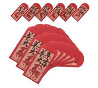 60 Pezzi Buste Rosse 2027 Anno della Pecora, 10 Buste in Carta | Design Contemporaneo, Resistenti alle Piegature e Facili da Distribuire, per Ufficio e Riunioni Familiari