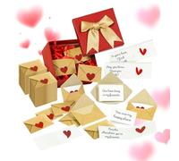 60 Pezzi Bustine Lettere SanValentino, Mini Buste Con Bigliettini Bianchi, Bigliettini Per SanValentino, Piccoli Biglietti Di SanValentinos, Per Mariti, Mogli, Fidanzati E Fidanzate