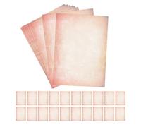60 Pezzi Carta da Lettere Vintage A4 Stampabile per Inviti e Fai | Design Nostalgico, Doppia Faccia Liscia, Uso Versatile per Biglietti, Menu, Lavoretti e Annunci