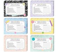 60 pezzi Composition Notebook Insegnante Mail Note per i genitori Aula Must Haves Buon Comportamento Incentivo Carte Positive Cartoline da inviare a casa per scuola materna Forniture scolastiche