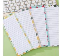 60 pezzi/confezione Blocco note magnetico, lista della spesa di grandi dimensioni, lista delle cose da fare, note promemoria - Retro magnetico forte, motivo a frutta, foglietti adesivi magnetici rimov
