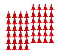 60 Pezzi Coni Stradali di Simulazione in Plastica Base Cava | Gioco di Ruolo e Insegnamento delle Regole, Aspetto Realistico, Facili da Riporre, per Progetti Scolastici Stem