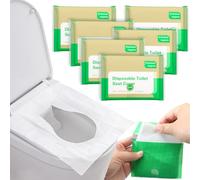 60 Pezzi Copriwater Usa e Getta, Copri Water WC Usa e Getta Portatile da Viaggio, Copri WC Usa e Getta Idrosolubile, Adatto per Alberghi, Bagni, Toilette Pubbliche