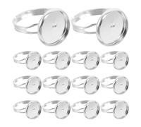 60 pezzi di castone di pietre vuote per anelli - Vassoio regolabile per anelli