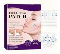 60 pezzi di cerotti invisibili per sollevamento del viso - Patch a V per il viso - Impermeabili e strumento di trucco istantaneo per le rughe. Cerotti antirughe per un sollevamento istantaneo del viso