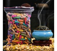 60 pezzi di coni di incenso profumati a lavanda, colori misti, torre di riflusso per aromaterapia, adatti per pulizia domestica, meditazione e yoga, forniture per San Valentino e matrimonio limone,Osm
