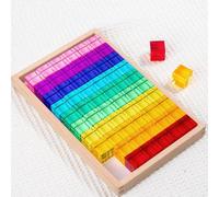 60 Pezzi Di Cubi Acrilici, Blocchi Di Cubi Arcobaleno Per Le Aule Di