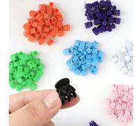 60 pezzi di mollette per capelli in plastica multicolore, fermagli per capelli piccoli e versatili in stile minimalista, adatti per acconciare ciuffi e capelli ribelli, ideali per l'uso quotidiano in 