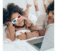 60 pezzi di occhiali da cinema, occhiali 3D in carta, occhiali 3D anaglifi,