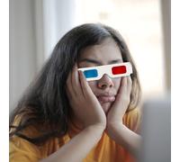 60 pezzi di occhiali da cinema, occhiali 3D in carta, occhiali 3D anaglifi,