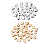 60 Pezzi Di Perline Distanziatrici D'Amore, Ciondolo D'Amore In Metallo Per Collana, Perline Distanziatrici Per Bracciale, Accessori Di Gioielli Fai-Da-Te