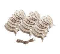 60 pezzi di sagome di pesce in legno grezzo: forme in legno per artigianato -