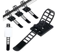 60 Pezzi Fascette Plastica Nere Clip Adesive per Cavi, Fermacavi Adesivi Ferma Cavi Adesivi, Set Di Fascette Nylon Supporto Per Cavi Per Casa E Ufficio Riparazione