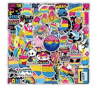 60 Pezzi Gay Pride Stickers per LGBTQ, Pride Gadget Adesivi in Vinile Impermeabile, LGBT Accessori Adesivi Arcobaleno per Laptop, Bottiglie D'acqua, Bici, Skateboard
