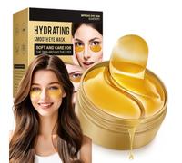 60 Pezzi Gold Hydrogel Eye Patch, Idratante Maschera Occhi con Acido Ialuronico, Patch Contorno Occhi per Rassodante Eye Mask Riduce Borse e Occhiaie Donne e Uomini