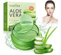 60 Pezzi Maschera Occhi di Aloe Vera,Patch Occhi Per Rimuovi Borse e Puffiness, Collagene Patch Occhi, Maschera Occhiaie Donna Uomo, Collagene Maschera Occhi Eye Mask, Contorno Occhi Idratante