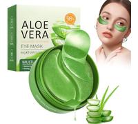 60 Pezzi Maschera Occhi di Aloe Vera,Patch Occhiaie e Borse,Collagene Patch Occhi, Ricca di Estratto di Aloe, riducono le rughe e il gonfiore con rinfrescante
