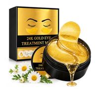 60 Pezzi Maschera Occhi Oro 24K, Patch Gel per Contorno Occhi Idratanti