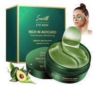 60 pezzi Maschera per Gli Occhi,Maschera per Gli Occhi di Acido Ialuronico Idratante,Avocado Patch Occhiaie, Rimuovi Borse e Gonfiore,Pelle Lenitiva Ed è Facile da Usare
