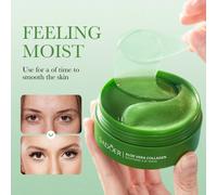 60 pezzi Maschere per gli occhi all'Aloe Vera e Collagene, stili casuali, riducono occhiaie e gonfiore, prodotti per la cura degli occhi idratanti e anti-rughe 60 pezzi [Modello standard],1 pz [Unità 